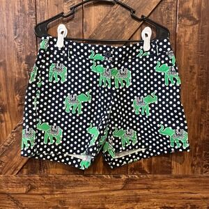 Crown & Ivy Women's Polka Dot Elephant Print Shorts - Size‎ 6